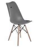Krzesło TOSCANA LIGHT GREY - Black PU