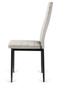 Krzesło tapicerowane VALVA LINE VELVET GREY OUTLET