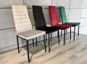 Krzesło tapicerowane VALVA LINE VELVET GREY OUTLET