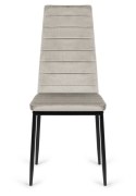 Krzesło tapicerowane VALVA LINE VELVET GREY