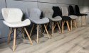 Krzesło tapicerowane VASTO LIGHT GREY PU