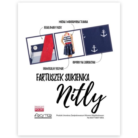 Nitly Marine Fartuszek Sukienka fartuch damski