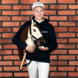 Hobby Horse Skippi - Biszkopt - duży koń na kiju - A3 - kantar w zestawie