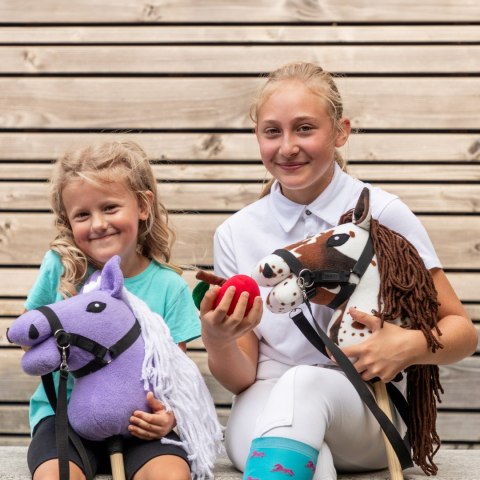 Hobby Horse Skippi - Gniado - srokaty A5 - z kantarem i wodzami - polski