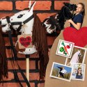 Hobby Horse Skippi - Gniado - srokaty - duży koń na kiju - A3 - z kantarem