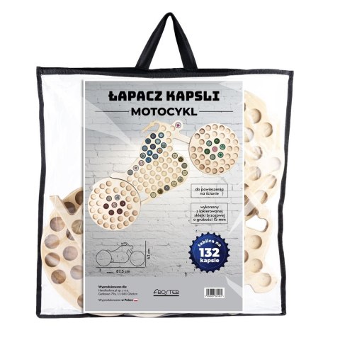 Łapacz Kapsli Motocykl tablica na kapsle piwosza