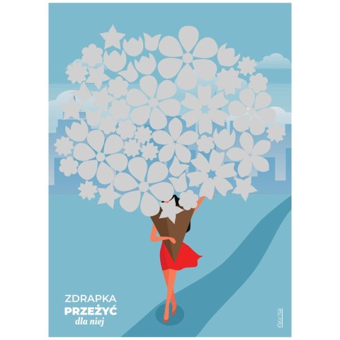 Zdrapka Przeżyć dla Niej plakat do zdrapywania