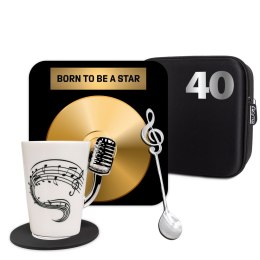 Zestaw Prezentowy dla Muzyka - Mikrofon - 40 urodziny - dla wokalisty