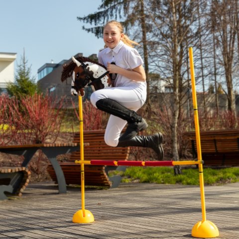 Zestaw Skippi - Hobby Horse Gniado - srokaty - Derka fuksja i granat