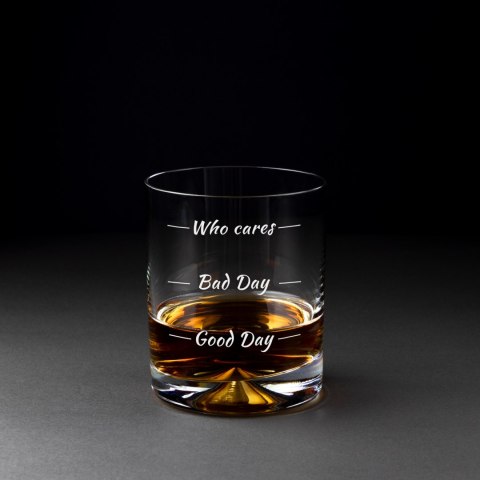 Szklanka do whisky drinków Who cares prezent